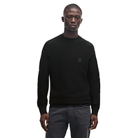 Cotton & Cashmere Logo-Patch Sweater