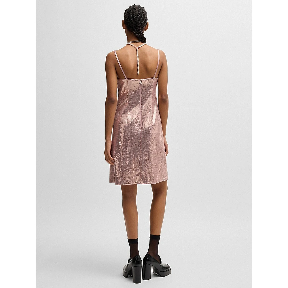 Sequin Mini Slip Dress