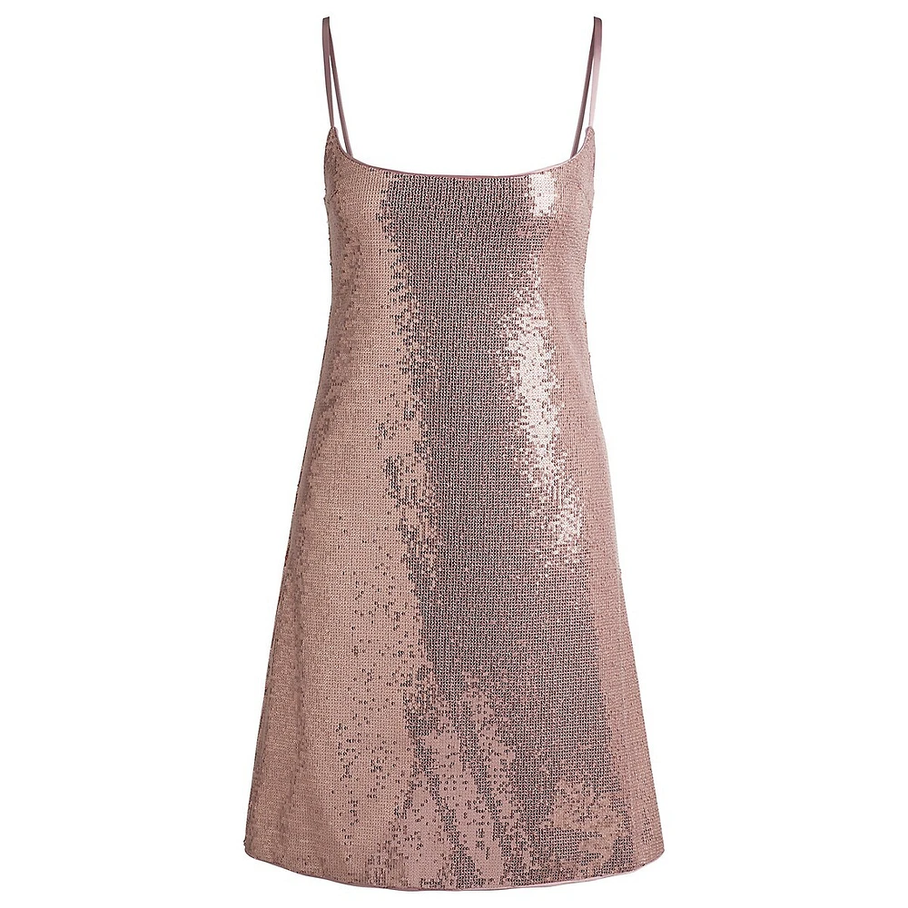 Sequin Mini Slip Dress