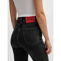 High-Rise Super-Stretch Denim Skinny-Fit Jeans