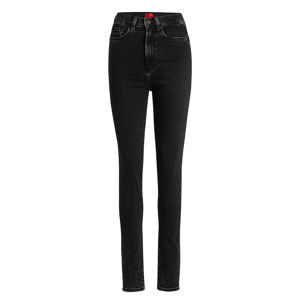 High-Rise Super-Stretch Denim Skinny-Fit Jeans