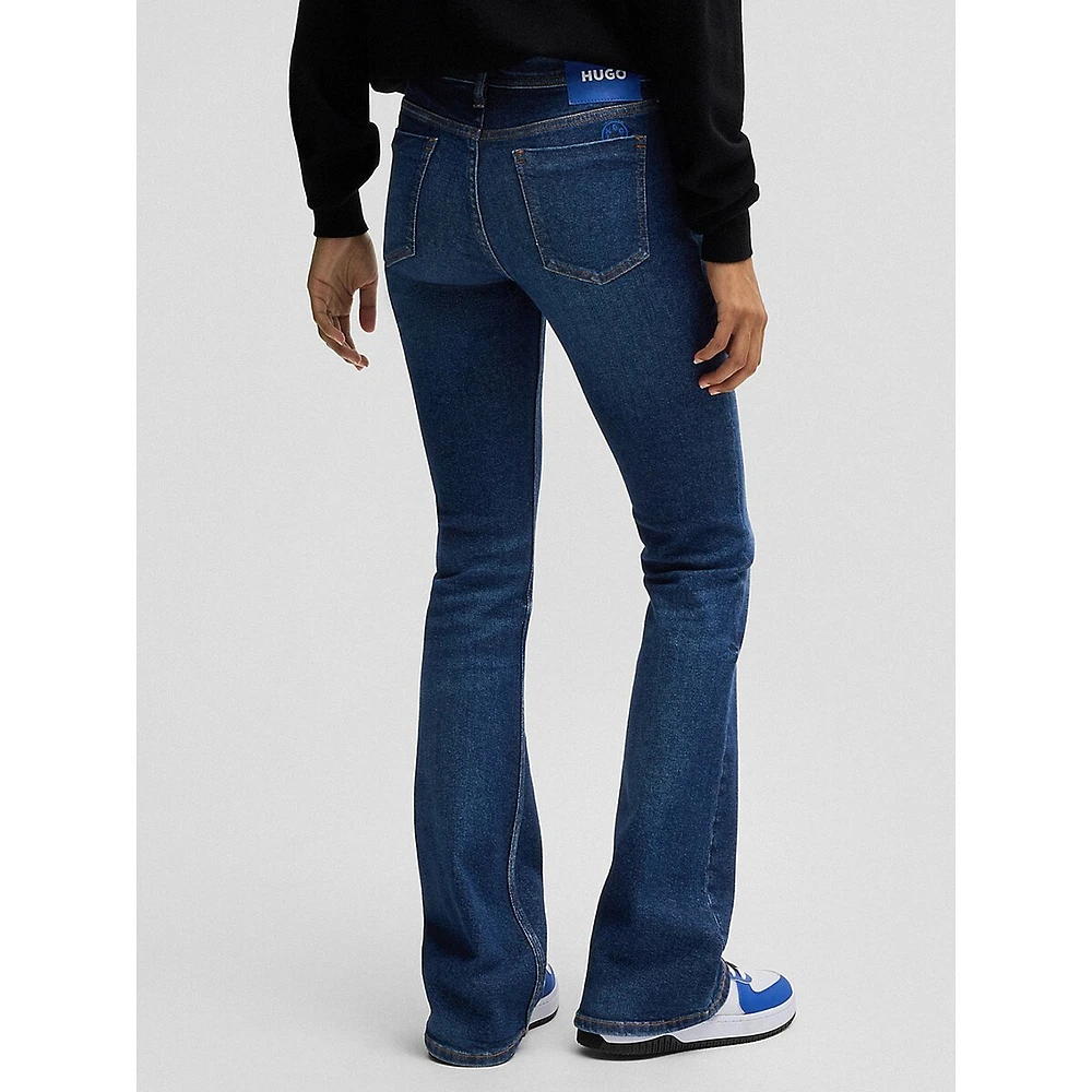 Getti Low-Rise Flared Stretch Jeans