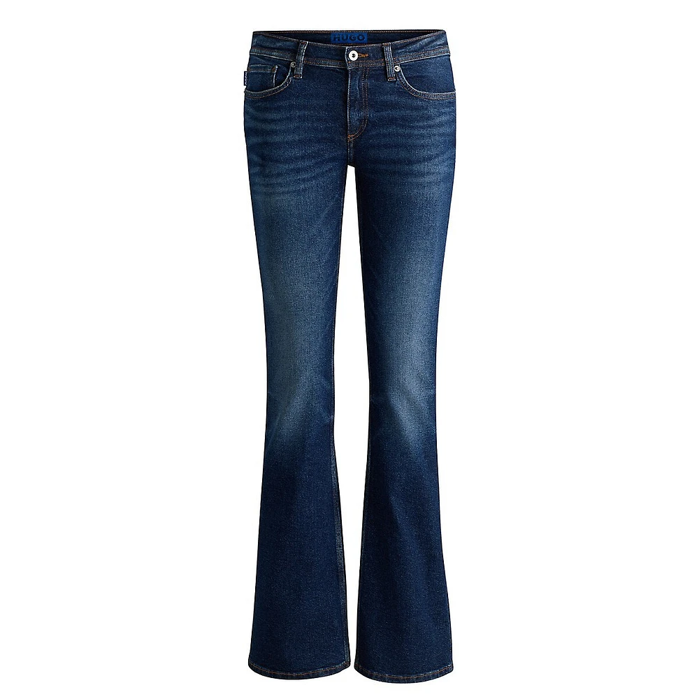 Getti Low-Rise Flared Stretch Jeans