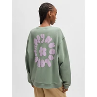 Oversized Cotton-Terry Sweatshirt