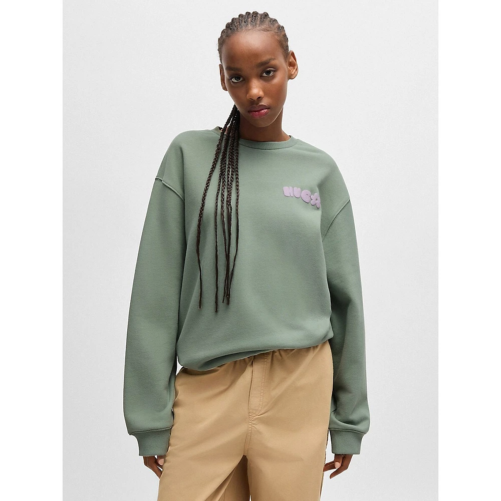 Oversized Cotton-Terry Sweatshirt