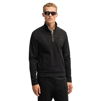 Double B Monogram Zip-Neck Sweatshirt