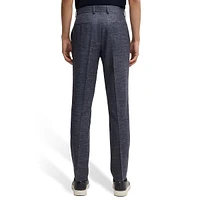 Genius Slim-Fit Patterned Wool-Blend Suit Pants