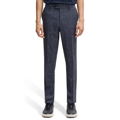 Genius Slim-Fit Patterned Wool-Blend Suit Pants