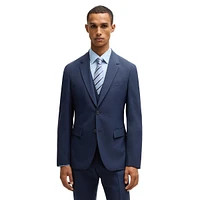 Houston Slim-Fit Wool-Blend Check 3-Piece Suit