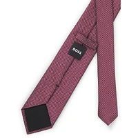 Silk-Blend Jacquard Regular-Cut Tie