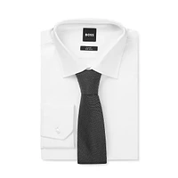 Silk-Blend Micro-Jacquard Regular-Cut Tie