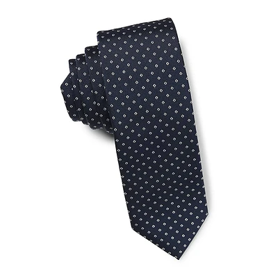 Silk-Blend Jacquard Regular-Cut Tie