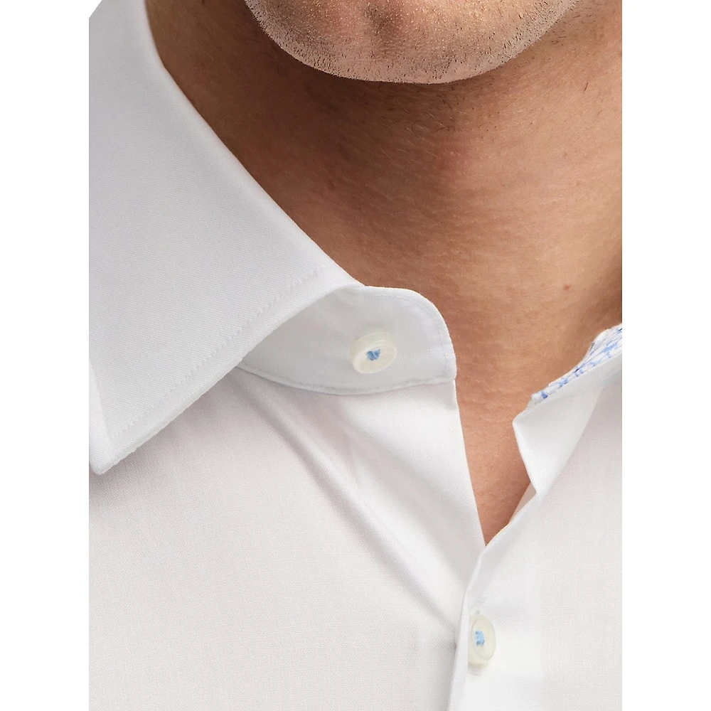 Hank Slim-Fit Easy-Iron Cotton Poplin Shirt