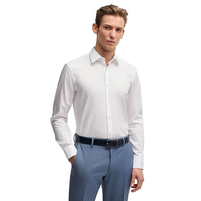 Hank Slim-Fit Easy-Iron Cotton Poplin Shirt