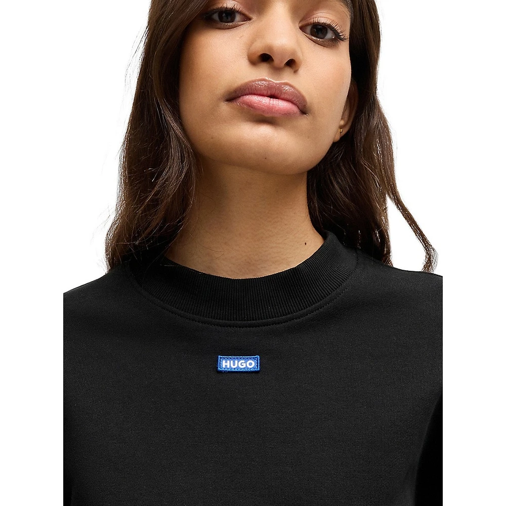 Boxy Cotton-Terry Logo Sweatshirt