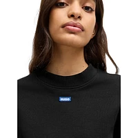 Boxy Cotton-Terry Logo Sweatshirt