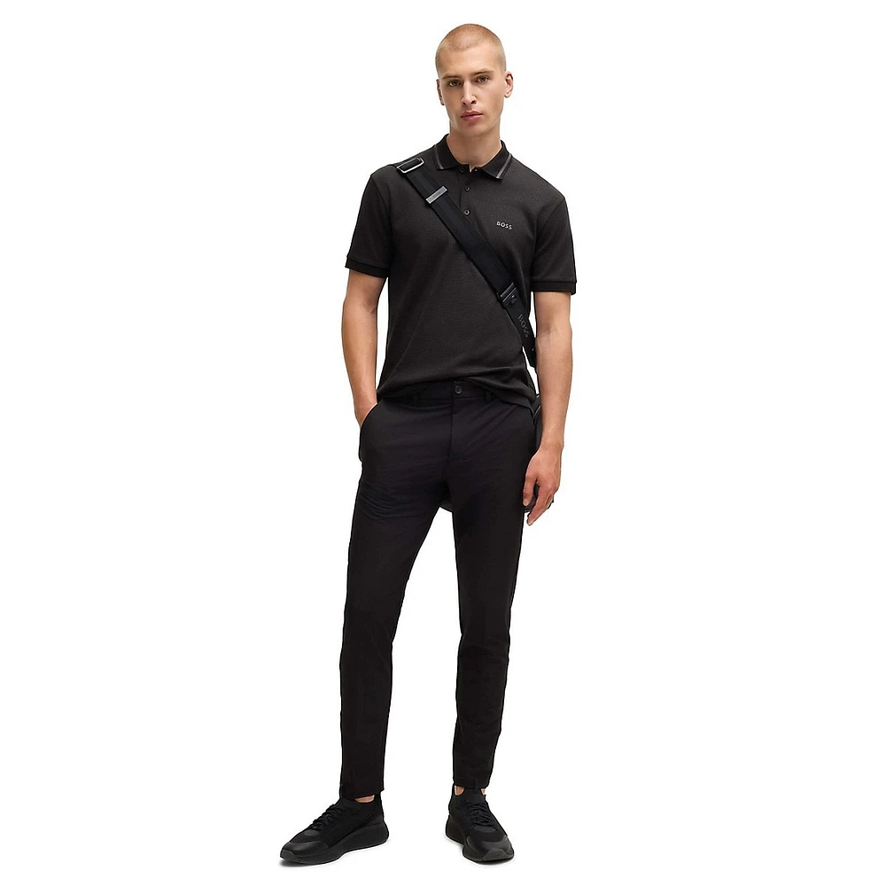 Paddy Cotton Jacquard Polo Shirt