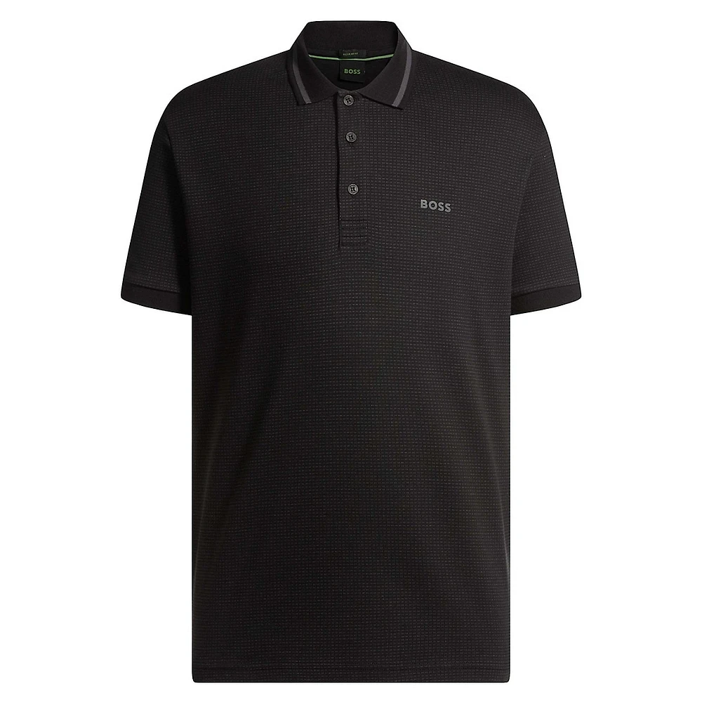 Paddy Cotton Jacquard Polo Shirt