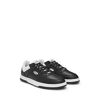 Men's Faux-Leather Logo Sneakers