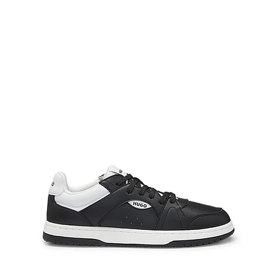 Men's Faux-Leather Logo Sneakers