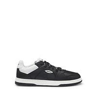 Men's Faux-Leather Logo Sneakers