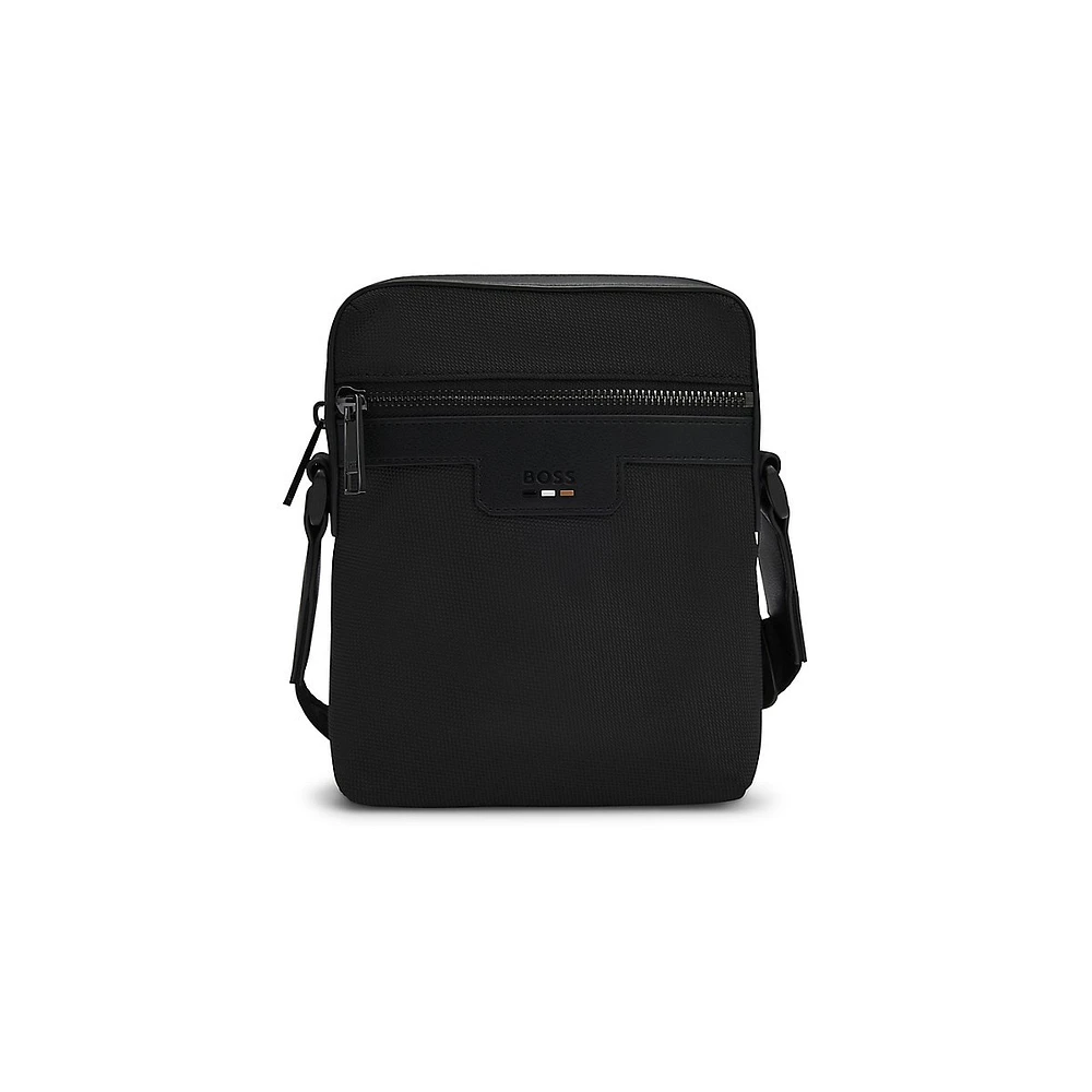 Structured Reporter Bag With Signature Trim