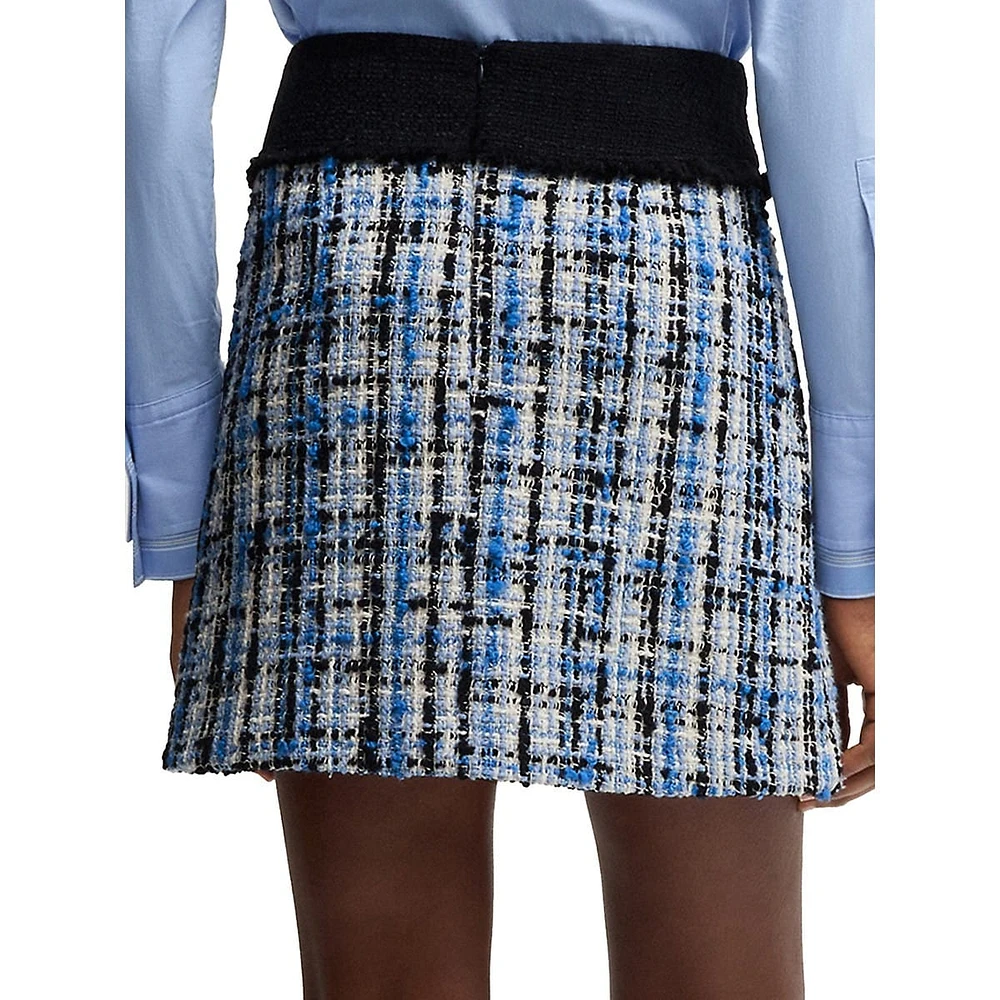 Multicoloured Tweed Mini Skirt