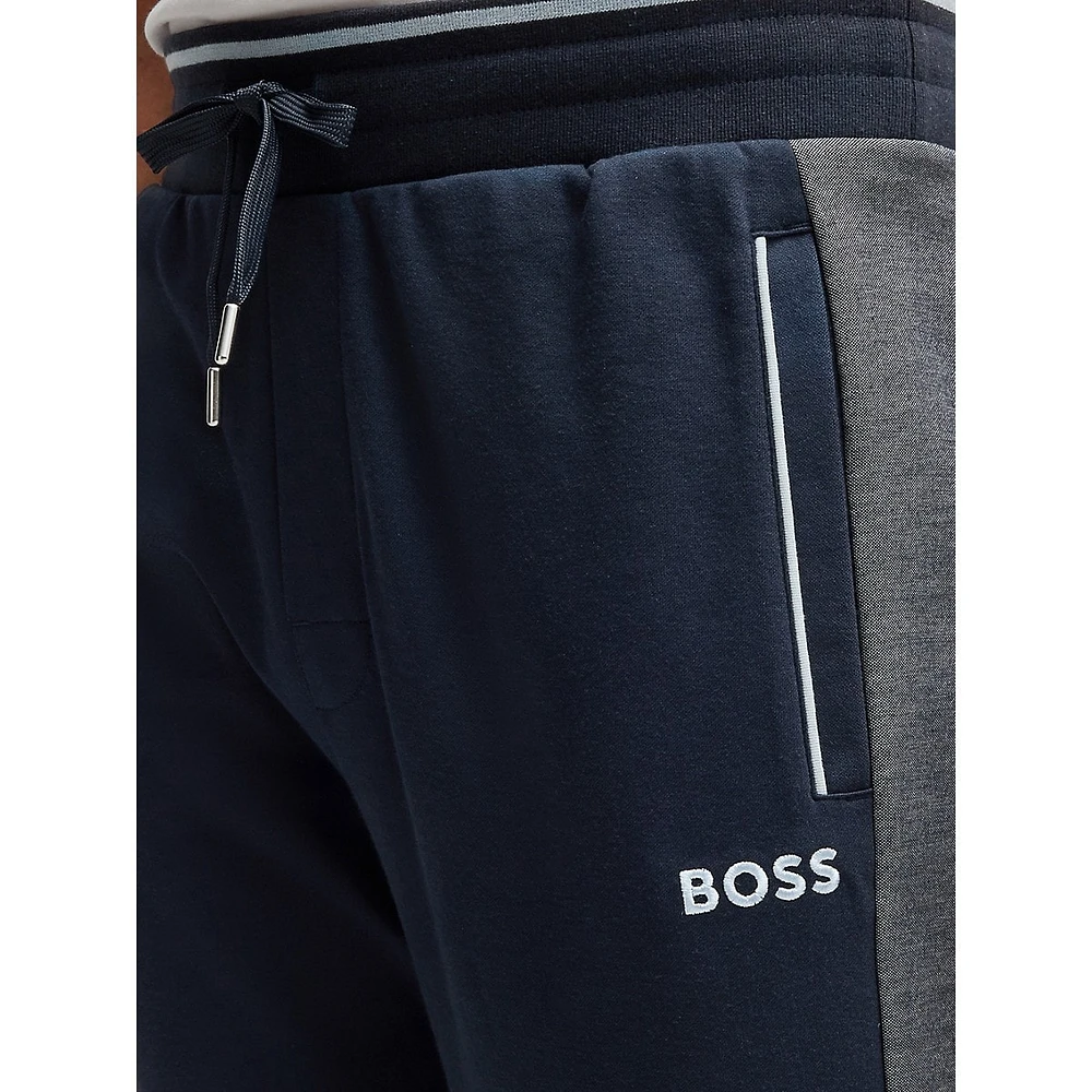 Contrast-Piped Lounge Pants