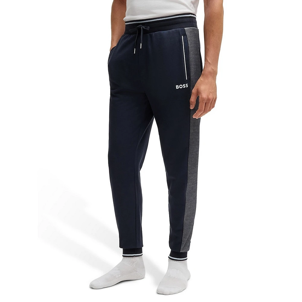 Contrast-Piped Lounge Pants