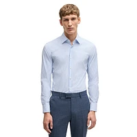 Slim-Fit Striped Performance-Stretch Dress Shirt