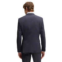 Slim-Fit Micro-Patterned Stretch Wool-Blend Suit