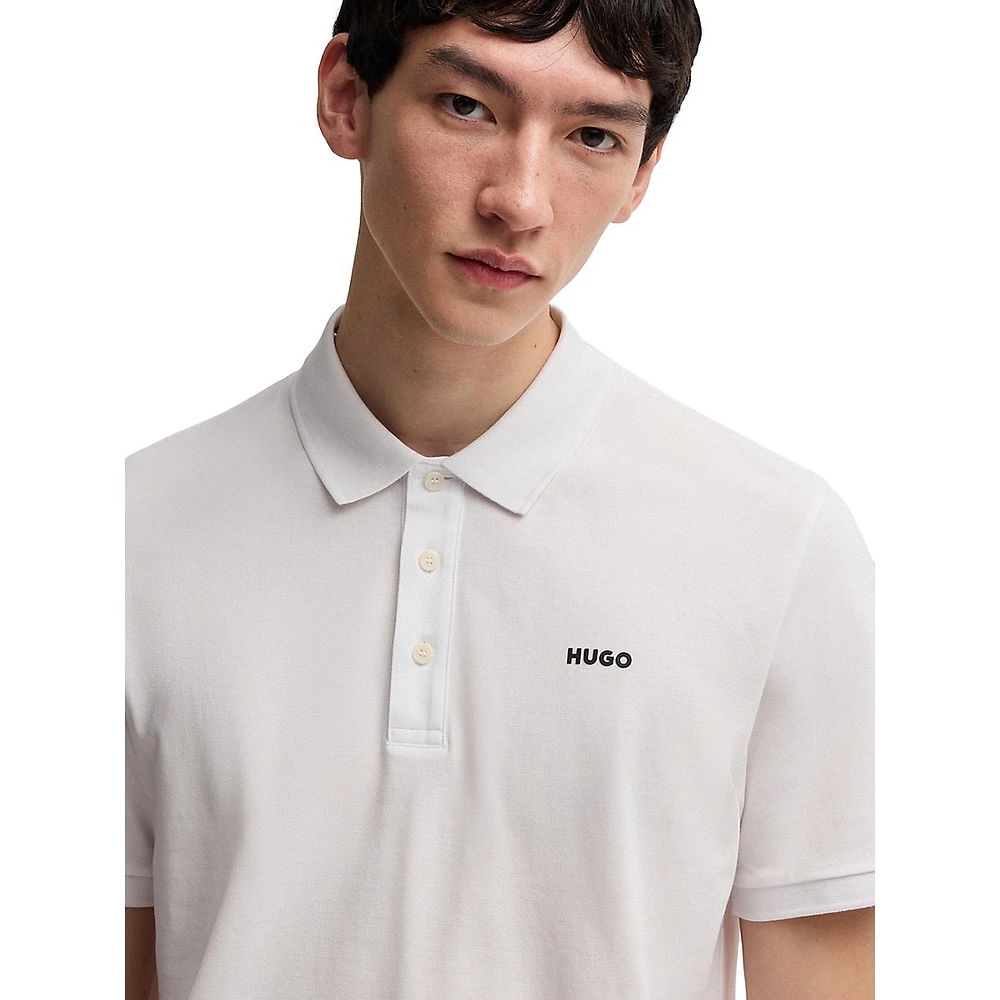 Piqué Knit Logo Polo Shirt