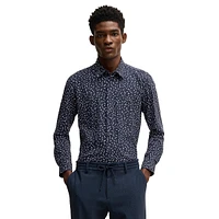 Slim-Fit Performance-Stretch Print Shirt