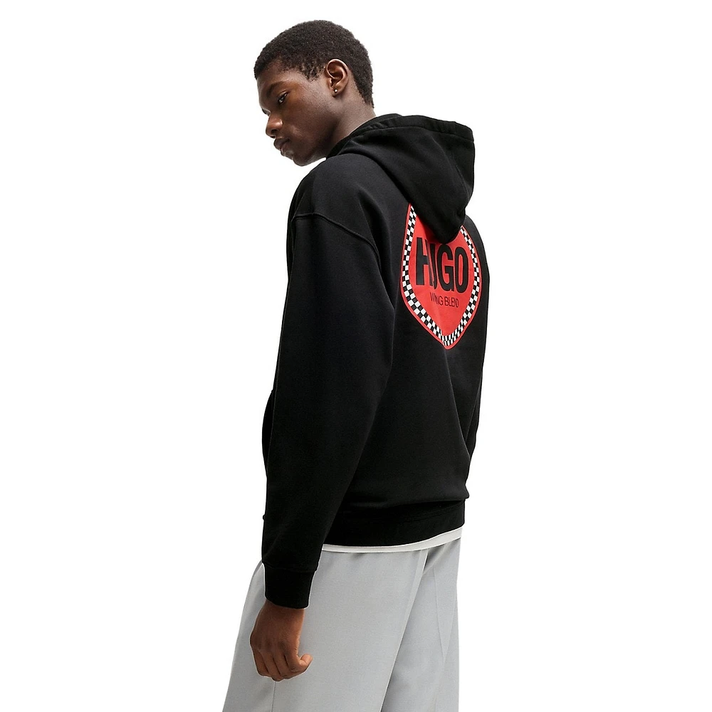 Relaxed-Fit French Terry Logo Hoodie