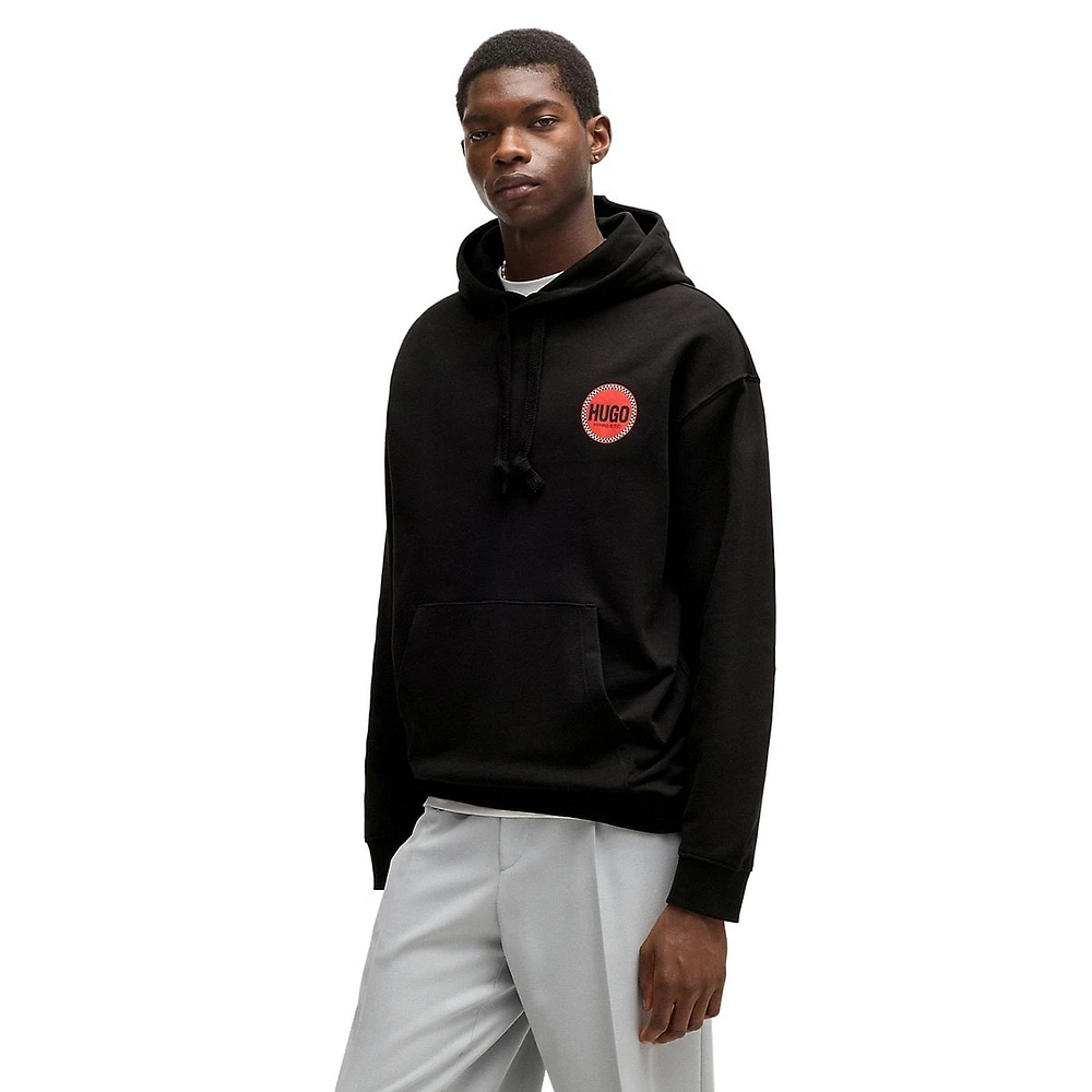 Relaxed-Fit French Terry Logo Hoodie