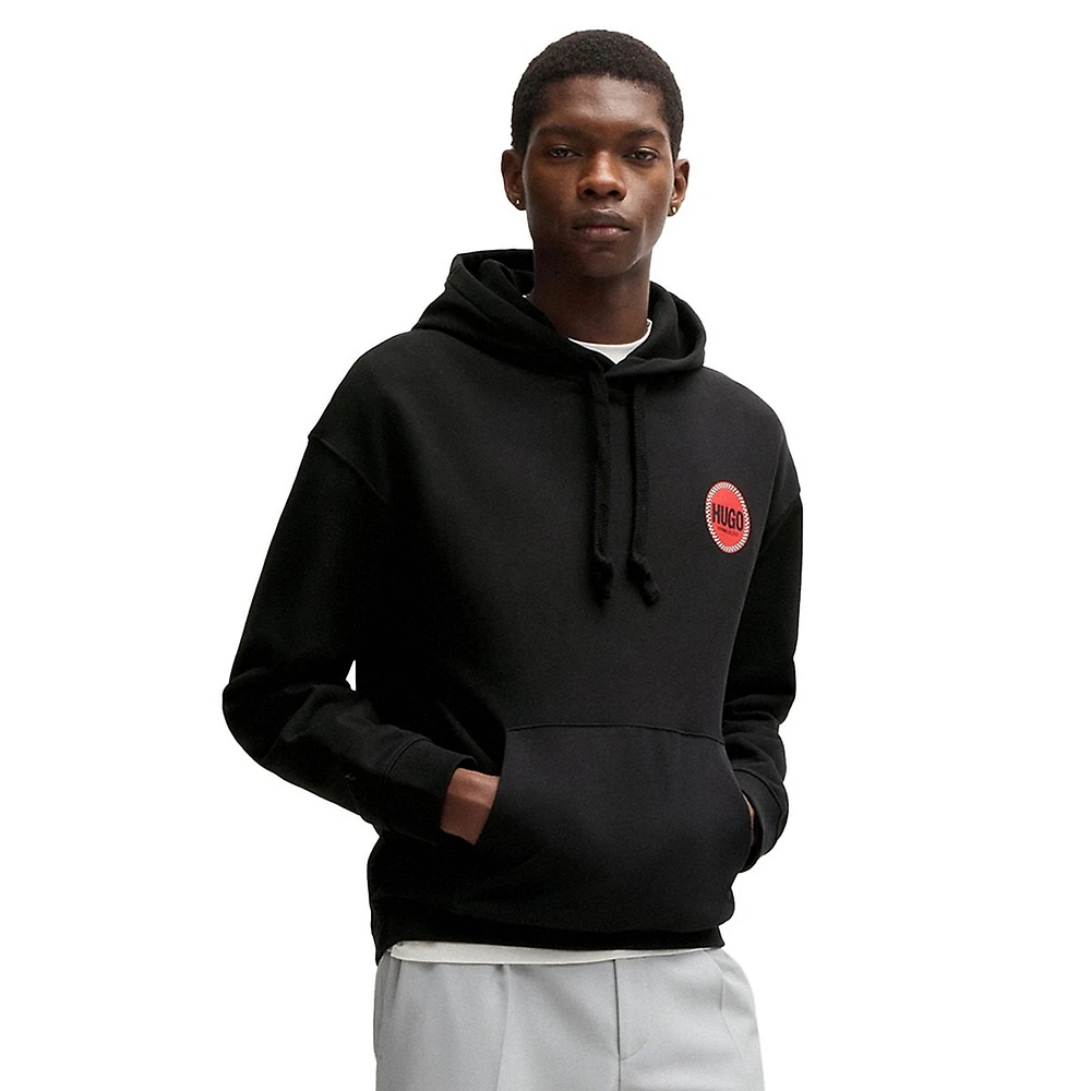 Relaxed-Fit French Terry Logo Hoodie