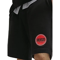 Relaxed Cotton-Terry Shorts With Logo Print