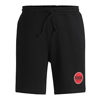 Relaxed Cotton-Terry Shorts With Logo Print