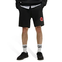 Relaxed Cotton-Terry Shorts With Logo Print