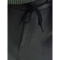 Extra-Slim-Fit Micro-Patterned Stretch Drawstring Trousers