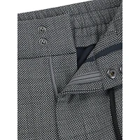 Extra-Slim-Fit Micro-Patterned Stretch Drawstring Trousers