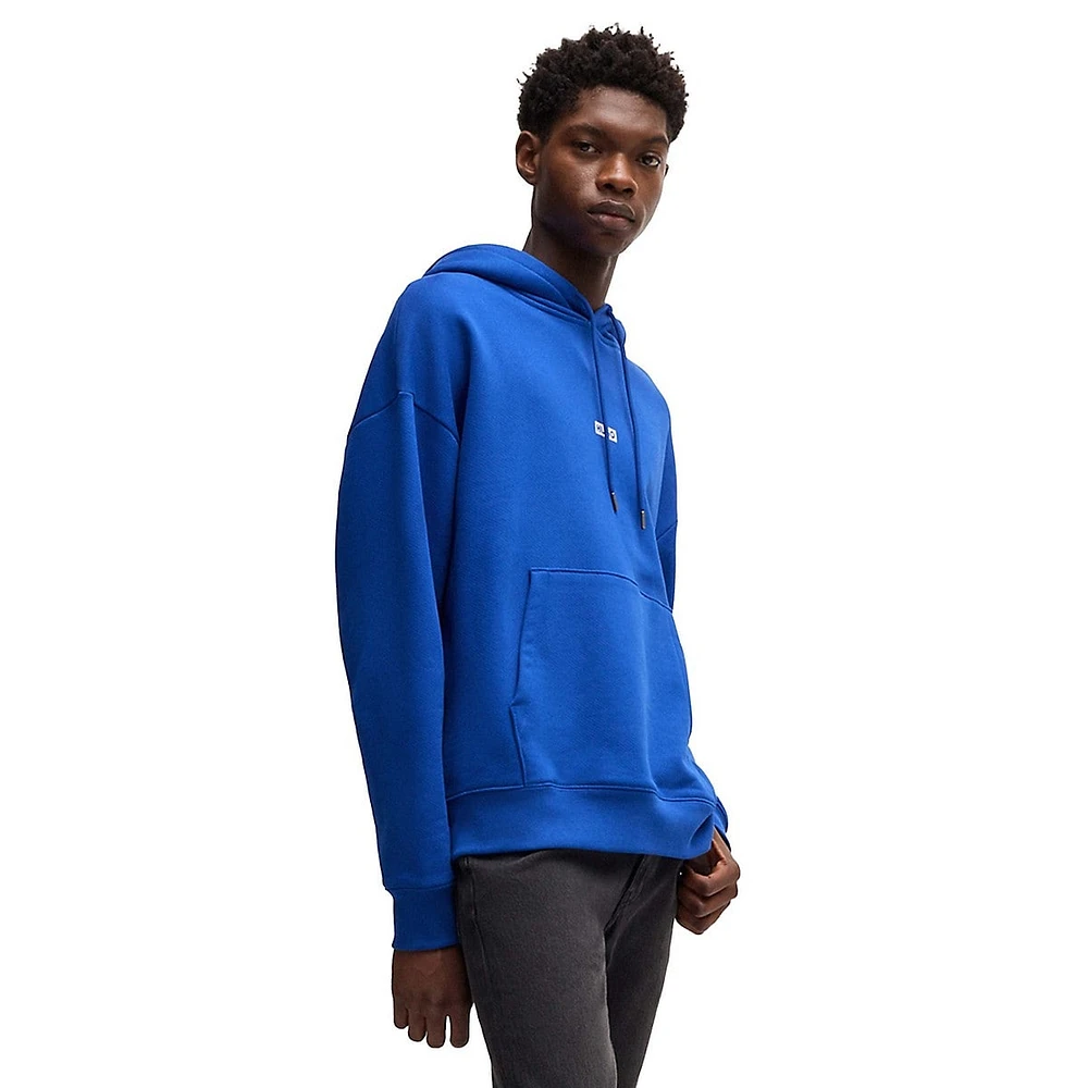 Loose-Fit Cotton-Terry Logo Hoodie