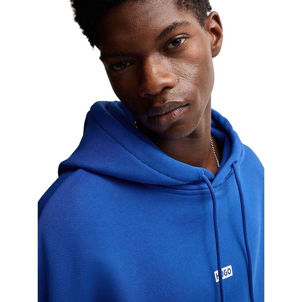 Loose-Fit Cotton-Terry Logo Hoodie