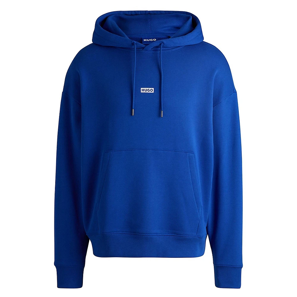 Loose-Fit Cotton-Terry Logo Hoodie