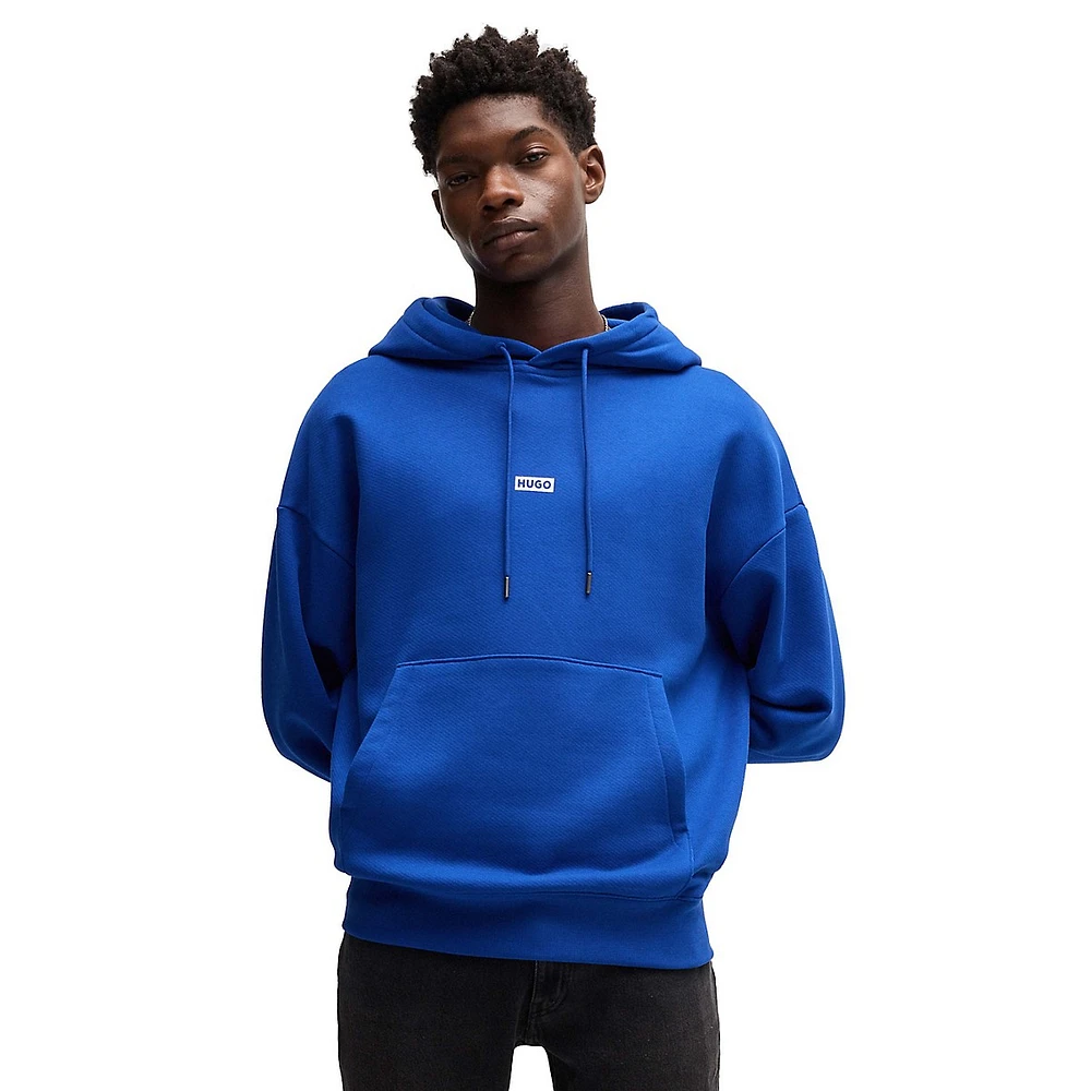 Loose-Fit Cotton-Terry Logo Hoodie