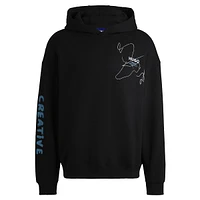 Scribble Logo Loose-Fit French Terry Hoodie