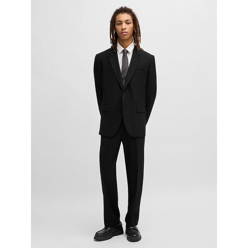 Modern-Fit Wool-Blend Poplin Suit Jacket