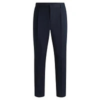 Slim-Fit Paper-Touch Stretch-Cotton Suit Pants