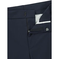 Slim-Fit Paper-Touch Stretch-Cotton Suit Pants