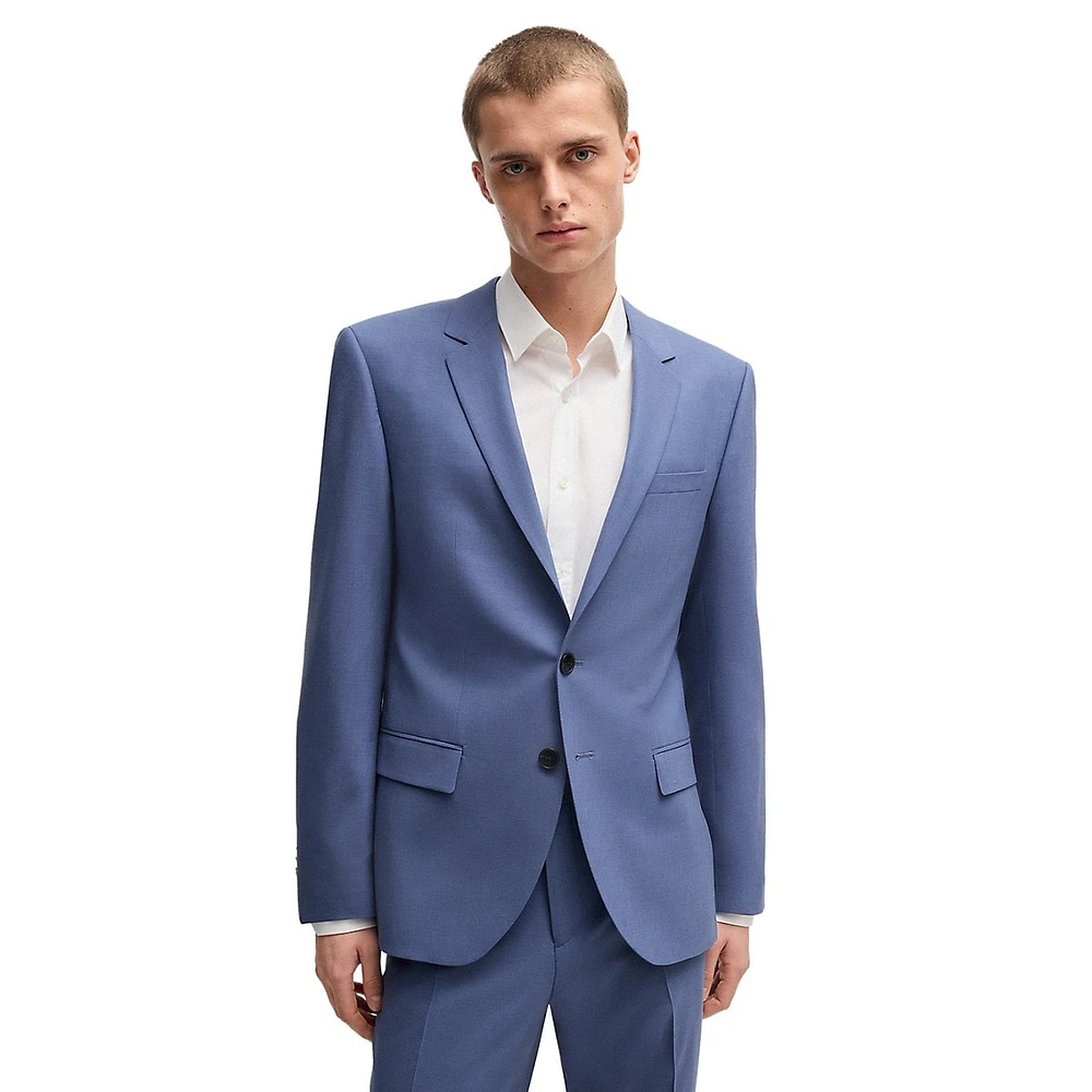 Slim-Fit Performance-Stretch Wool-Blend 2-Piece Suit